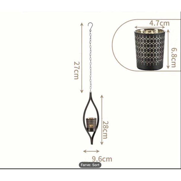 Dr�be lysestage til loftoph�ng