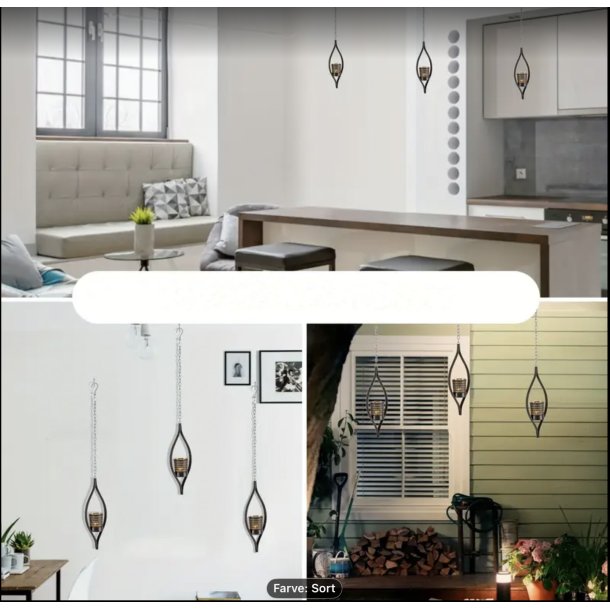 Dr�be lysestage til loftoph�ng